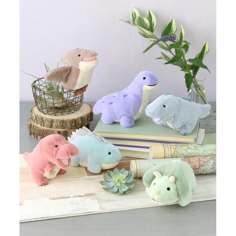 Bleu Bleuet Poppy Dinosaur Plush Toy (Triceratops)