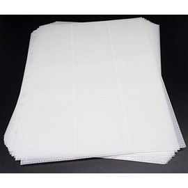 docsmagic.de 10 18-pocket pages white - sideloading - 11 holes - MTG PKM YGO - folder pages white