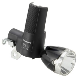 Panasonic NSKL134-B LED Generating Lamp, Wide LED Bicycle, Black, W1.8 x D5.0 x H4.0 inches (W45 x D127 x H102 mm)