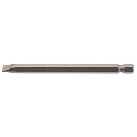 Draper 64351 6.5mm 1/4" Hex Plain Slot Insert Bit 100mm Long