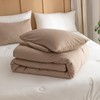 ROSGONIA Comforter Full Size for Girls Boys Teens Taupe Brown,