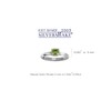 Silvershake Cushion Cut Natural Peridot 925 Sterling Silver Stack Stackable