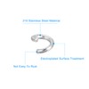 sourcing map 500Pcs Open Jump Rings, 5mm 316 Stainless Steel