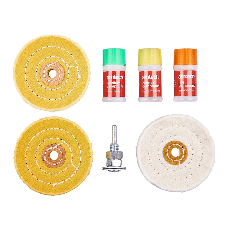 Amtech E2610 3 Piece metal polishing set