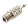 CablesOnline 2-Pack 3.5mm (1/8") TS Male to F-Type Female Coaxial