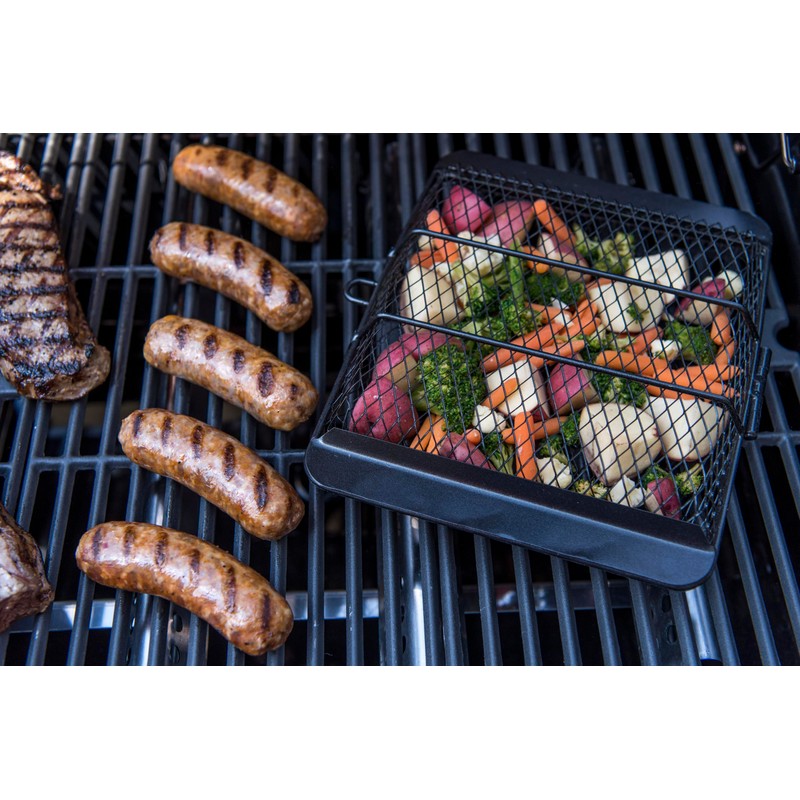 Char-Broil Non-Stick Grill Basket, Black,Silver