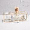 Makeup Brush Holder - Transparent Glass Cosmetic Brushes Storage with