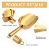 Stainless Steel Ice Scoop and Ice Tongs, Akamino Small Round