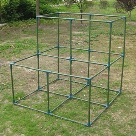 20PCS Plastic Pipe Fitting Connectors Fit 11MM/0.43Inch 4 Types Greenhouse Frame Building Connector Kit Garden Stake Connectors Greenhouse Accessories Suitable for Grape Trellis Sunscreen Gardening