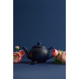 Price & Kensington Matt Navy Blue 2cup Teapot