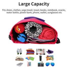 Risefit Waterproof Drawstring Bags, Print Gym Bags Sports Backpacks for School PE Bags for Boys Girls Men Women