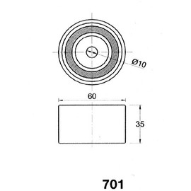 Japanparts BE-701 Belt Tensioner Timing Belt