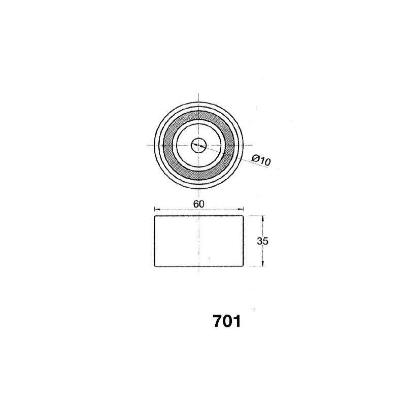Japanparts BE-701 Belt Tensioner Timing Belt