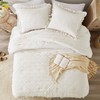 Degrees of Comfort Ivory Ruffle Bedding Set, Shabby Chic Farmhouse