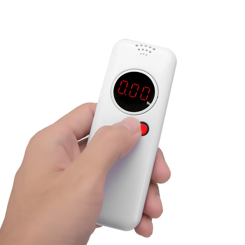 LCD Mini Digital Backlight Folding Mouthpiece Alcohol Breathalyzer Meter Analyzer