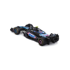 Bburago Formula 1 Alpine A524 Japan Version (2024): Model Car in 1:43 Scale, Special Model, from Driver #10 Pierre Gasly, Window Box, 12.5 cm, Blue Pink (18-38219G1)