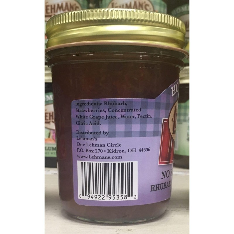 Lehman's No Sugar Added Jam, All Natural Homemade Jam, No