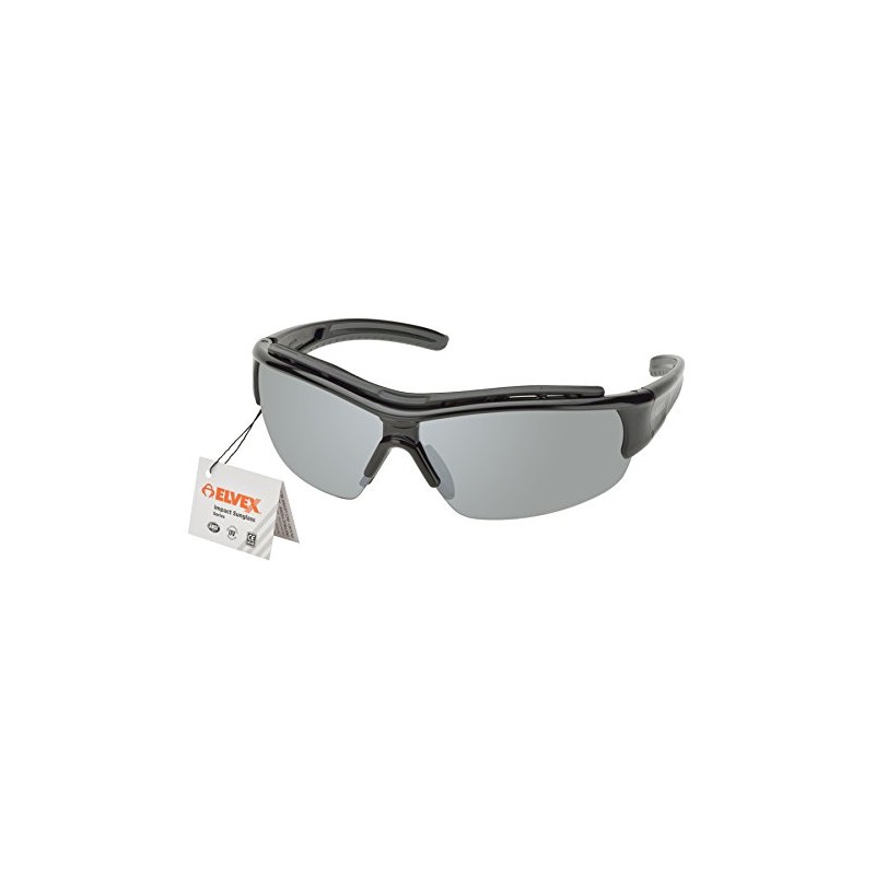 Elvex Delta Plus - WELRSG300 RSG300 Impact Sunglasses, unisex, Black