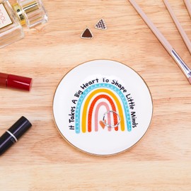 Titanape Teacher Gifts for Women Rainbow Trinket Dish, Teacher Appreciation Gifts Mother's Day End of The Year, Back to School, Graduation Retirement Gifts