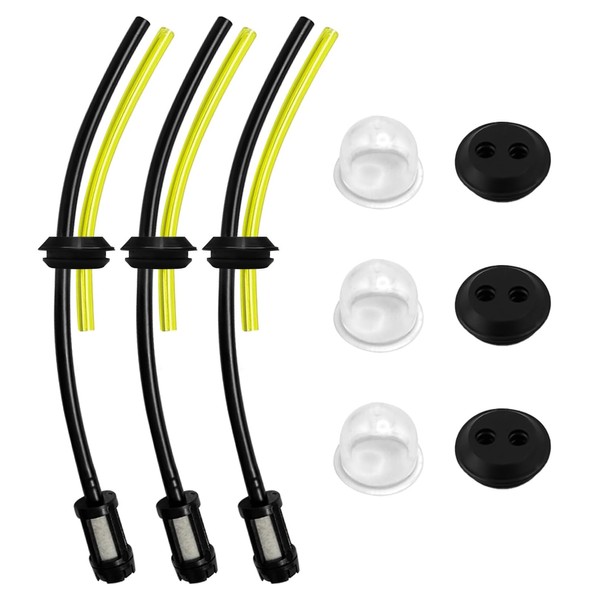 3Pcs Strimmer Fuel Line, Universal Fuel Line Fuel Pipe, Hose