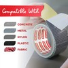 XFasten Reflective Tape, White and Silver, 2 Inches by 5