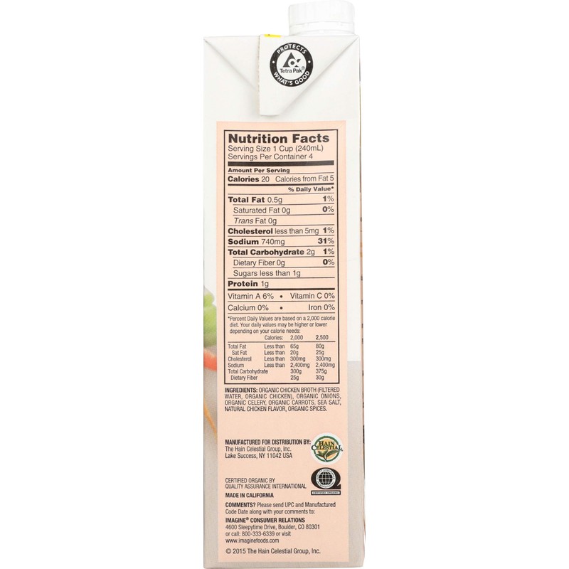 Imagine Free Range Chicken Broth, Organic, 32 oz