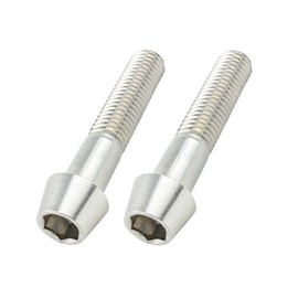 POSH M10X50 901050-T2 Motorcycle Supplies, Tapered Cap Bolts, Stainless Steel, P1.5, 2 Pieces