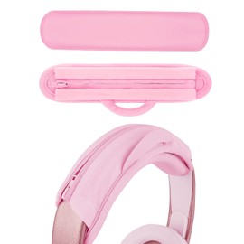 Geekria NOVA - Almohadilla de piel proteica compatible con Bose Beats JBL Sony Hyperx, banda de repuesto para auriculares, funda de cojín para cabeza de auriculares, pieza de reparación (rosa)