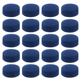 LT Easiyl 50 Pieces 9mm Blue Cue Tips for Pool Billiard Replacement Tips for Snooker Pool Cue Tips Leather for Billiard Cue Pool Cue and Snooker