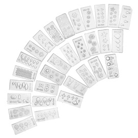 30 Style Durable 3D Acrylic Mold for Nail Art DIY Decoration Design Silicone