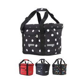 BÜCHEL Front Bicycle Basket | Shopping Bag | Foldable | Bicycle Basket for Front with Express Mount for Quick Attachment and Removal I Bicycle Basket Bicycle Bag Bicycle Accessories