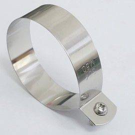 20 Sets Chain Link Brace Band Chain Fence 304 Stainless Steel with Bolts, Nuts for Posts, Pipe Gate Fence Panels (48 mm Diameter)