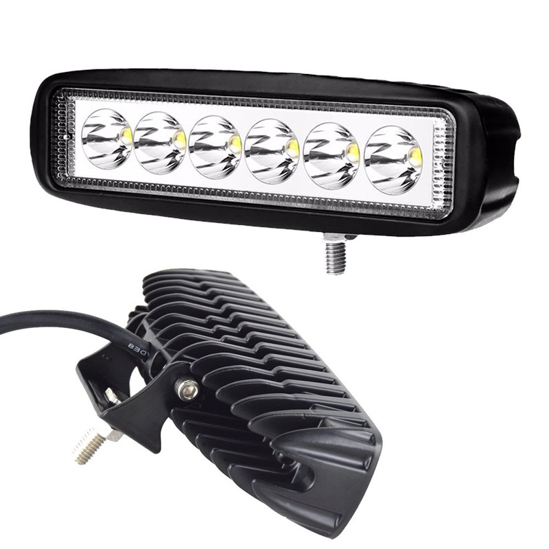 AUXTINGS 6 inch 18W Spot LED Work Light Bar Driving