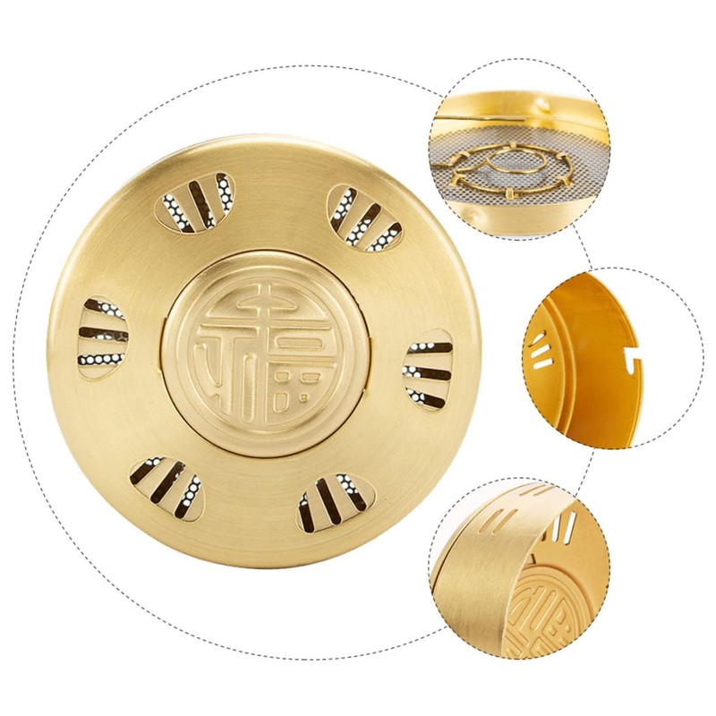 Ipetboom Copper Moxibustion Box Portable Moxa Therapy Equipment for Relief
