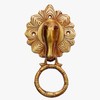 Purpledip Brass Metal Door Knocker: Antique Design Horse Head Gate