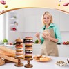Zhehao 4 Pcs Farmhouse Donut Stand Donut Holder Display Stacker