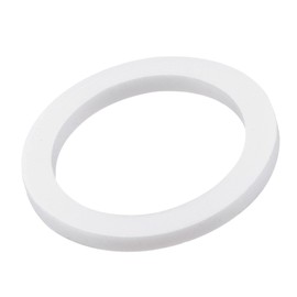 sourcing map PTFE Flat Washers 24mm OD 18mm ID 2mm Thick Flange Gasket, White Pack of 5