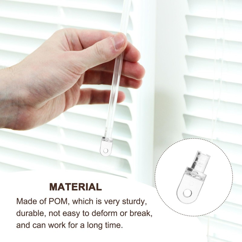 Uxcell 6Pcs Hardware Tilt Wand Tip Repair - Transparent Vertical