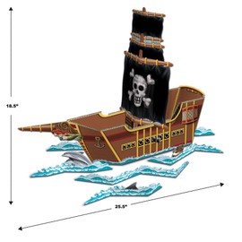Beistle Pirate Ship Centerpiece