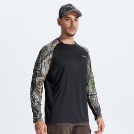 LOOGU Men's UPF 50+ UV Sun Protection SPF Rash Guard Lightweight Long Sleeve Shirts Outdoor for Fishing Hiking Swimming Running