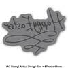 Azeeda A7 'Happy Easter' Unmounted Rubber Stamp (RS00045414)