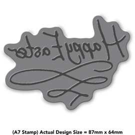 Azeeda A7 'Happy Easter' Unmounted Rubber Stamp (RS00045414)