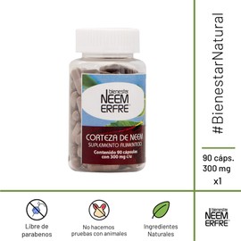 bienestar NEEM ERFRE Capsulas de corteza de Neem pulverizada (Individual)