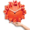 Gigicloud 3D Wall Clock, Modern Digital Clock Modern Round Quartz