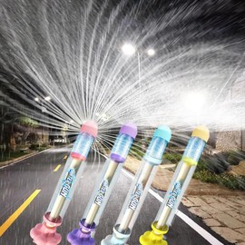 2Pcs Firework Water Gun, Fireworks Water Spray Toy, Romantic Firework Style Water Spray Toy, Beach Pool Water Spray (Blue+Yellow)