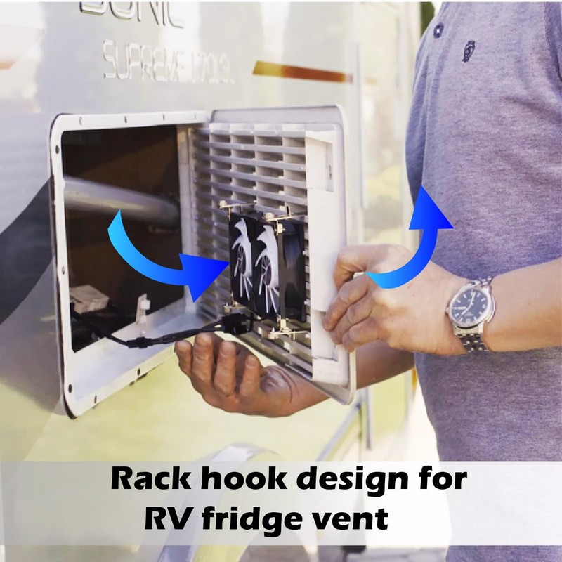 TITAN- 12V DC IP55 Waterproof Double Rack Mount Ventilation Cooling