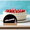 Mini Blackboard Sign Mini Double-sided Small Blackboard Wooden Base Double-sided