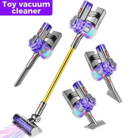 BLAXTEM 4-in-1 Kids Vacuum Cleaner Set with Real Suction & Interactive Play for Toddlers - Christmas Gift Warm Up for Holiday, Perfect Birthday Gift for Boys & Girls Ages 3-7+:_Purple