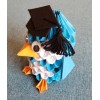 Handmade 3D Origami Penguin Scholars