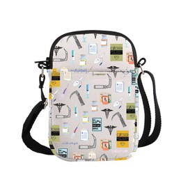 G2TUP Anesthesiologist Thank You Gift Eat Sleep Pass Crossbody Bag Anesthesia Tech Travel Bag Anesthesia CRNA Graduation Gift (Eat Sleep S)